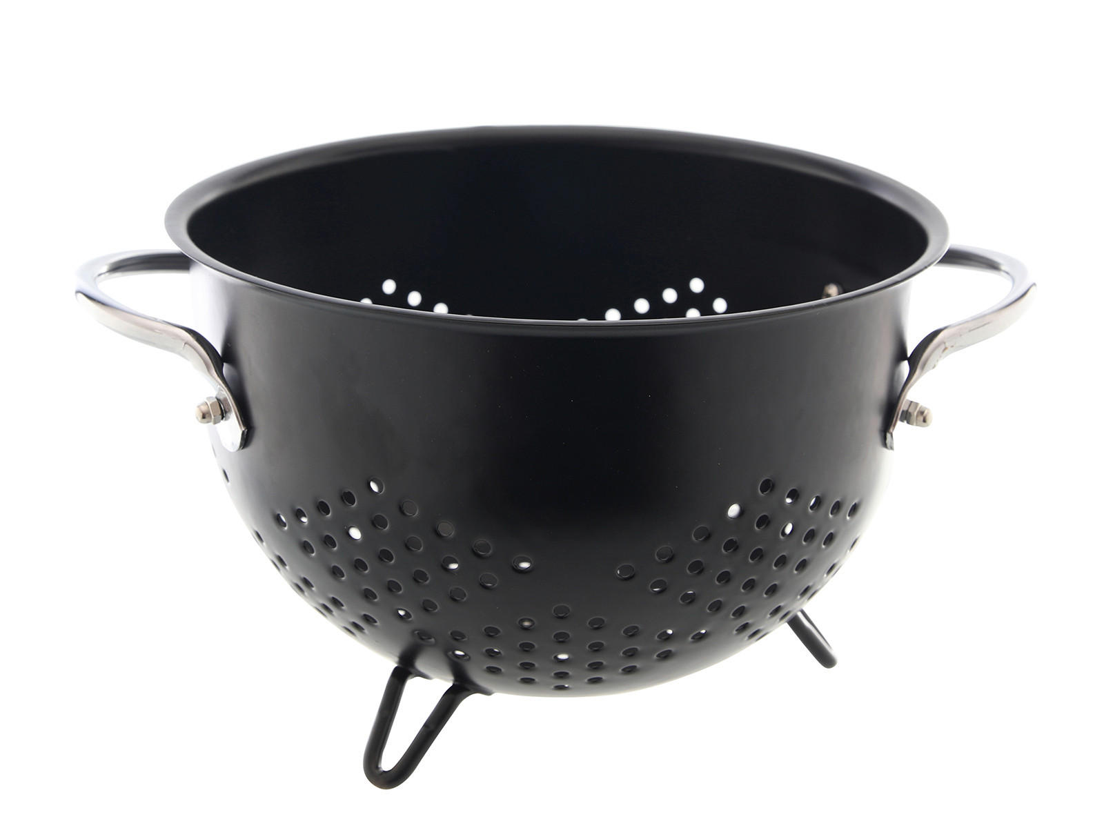 KUHINJSKA CEDILJKA - crna, Osnovno, metal (20/14cm)