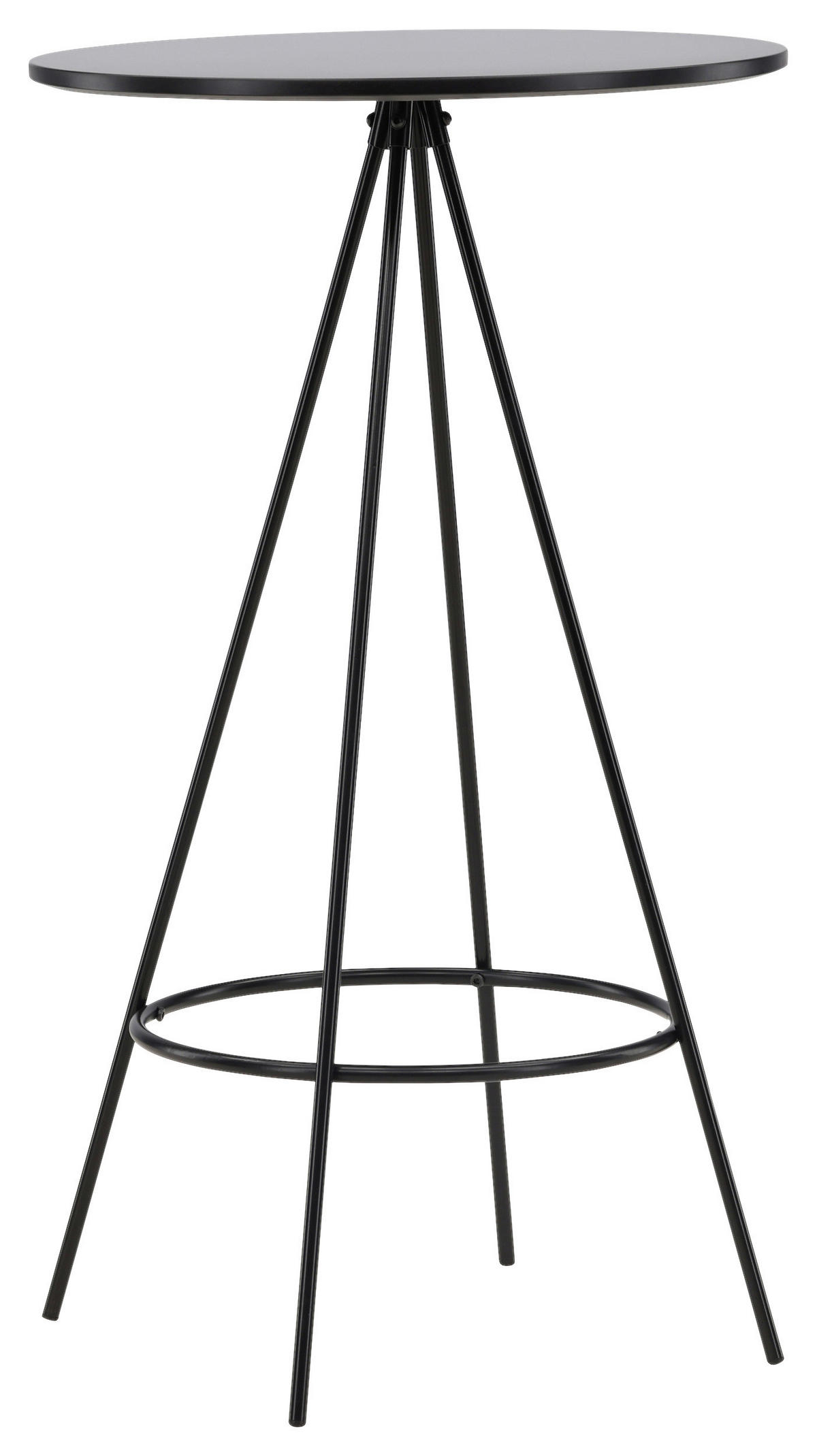 BARPALL i svart  - svart, Design, metall/trämaterial (60/105/60cm) - Livetastic
