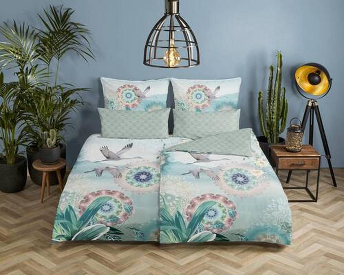 WENDEBETTWÄSCHE Kimora Satin 155/220 cm  - Multicolor, Design, Textil (155/220cm)