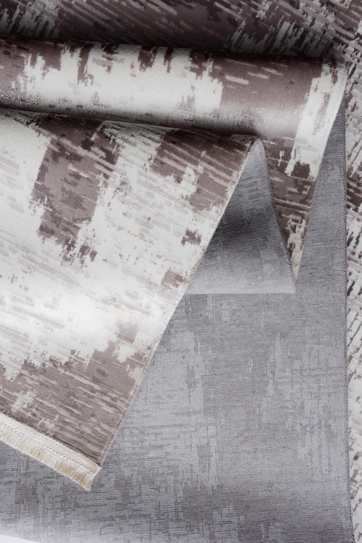 VINTAGE-TEPPICH 120/170 cm Samt Braun, Weiß  - Braun/Weiß, LIFESTYLE, Kunststoff/Textil (120/170cm)