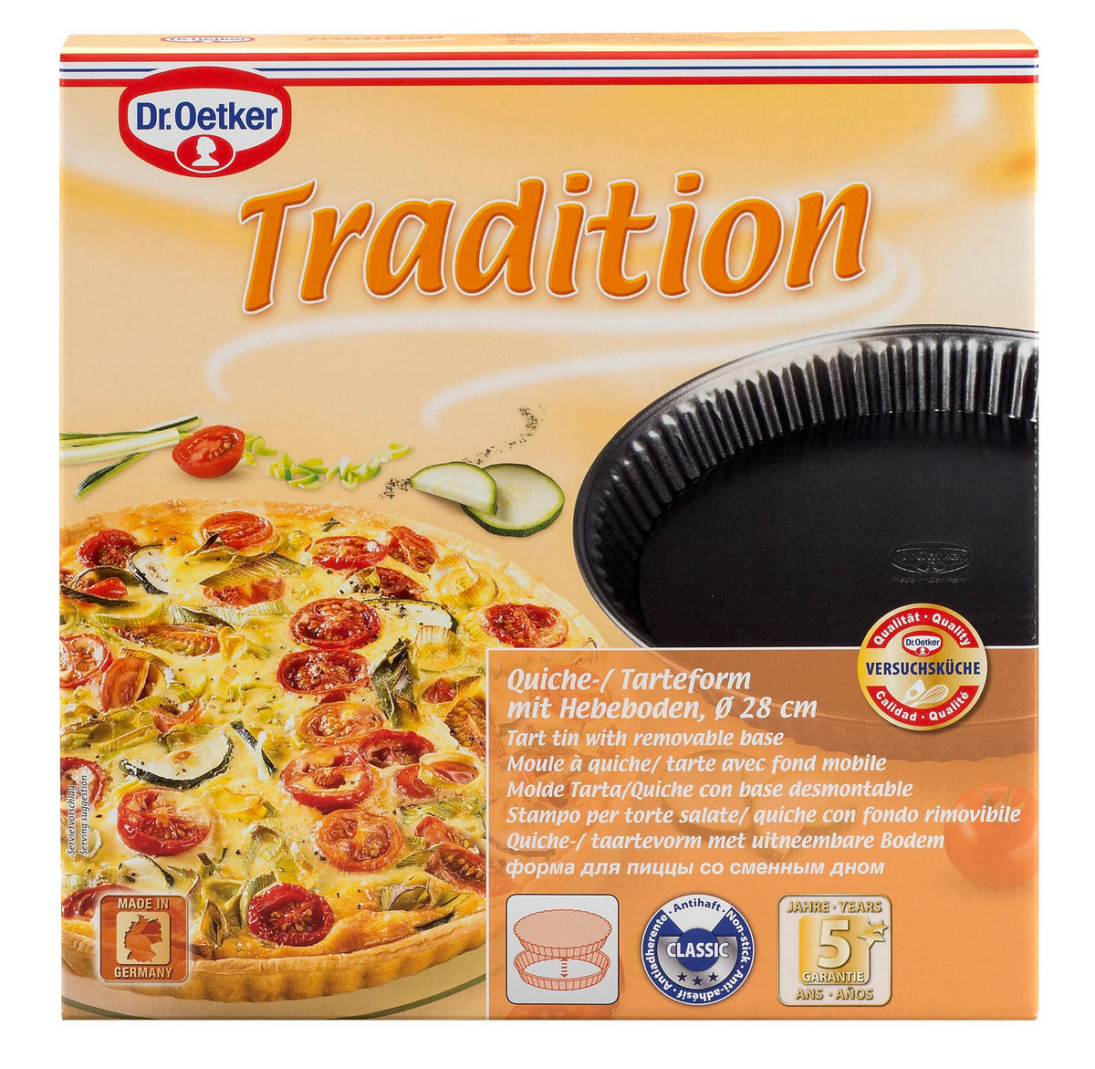 BACKFORM  - Dunkelgrau, Basics, Metall (28/4,5cm) - Dr.Oetker