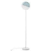 STOJACIA LAMPA, 20/20/130 cm - svetlomodrá/čierna, Basics, kov/plast (20/20/130cm)