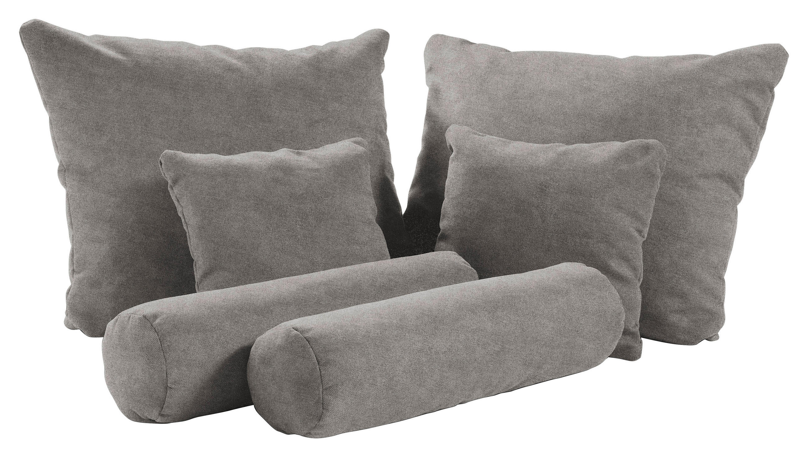 KISSENSATZ 6-teilig  - Grau, Design, Textil - Esposa