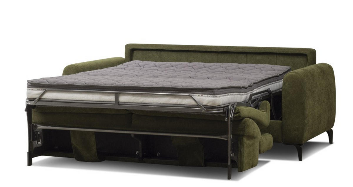 Canapea, verde - verde, Design (200/109/210cm) - Novel