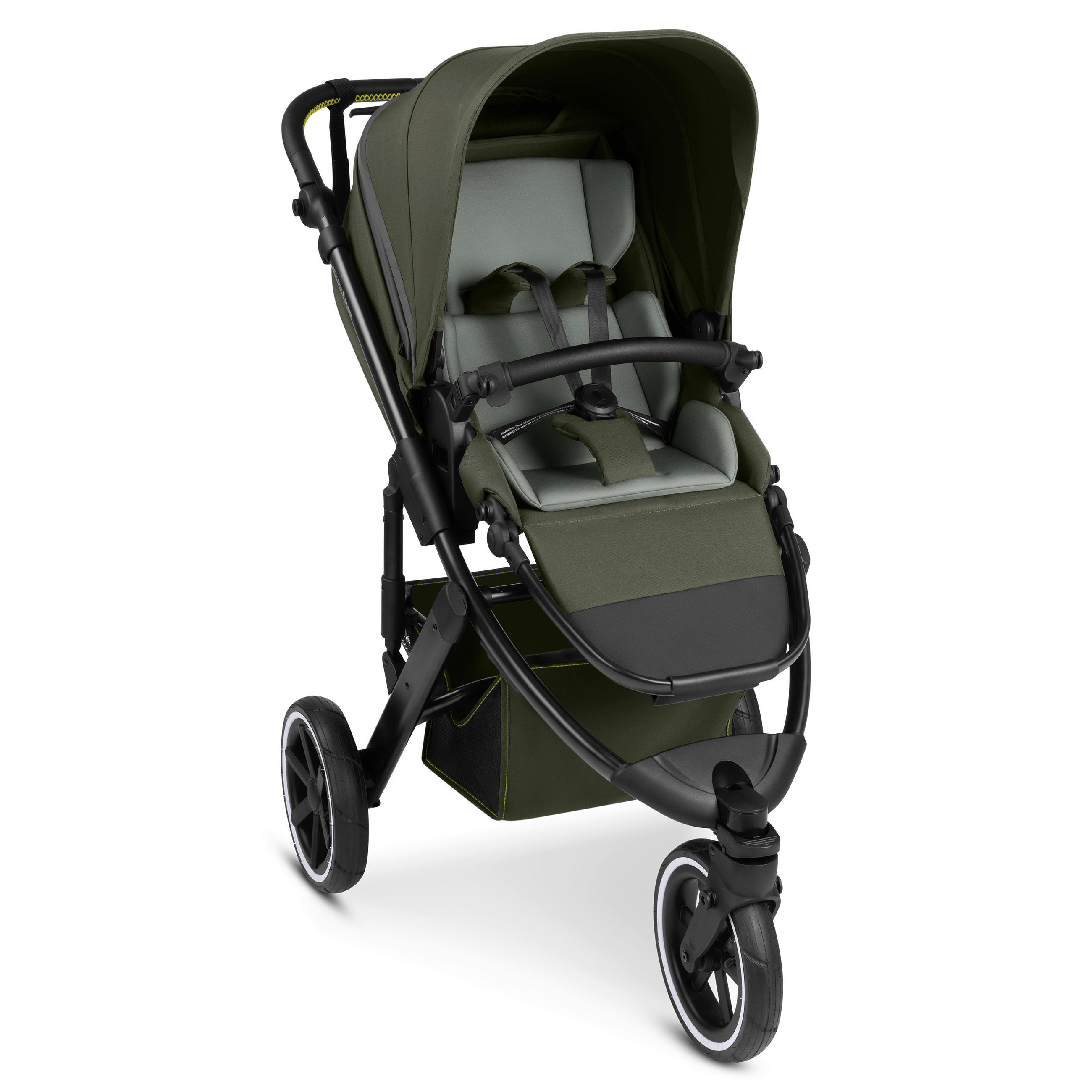 JOGGER Salsa 5 Run  - Schwarz/Olivgrün, Basics, Textil/Metall (65/122/95cm) - ABC Design