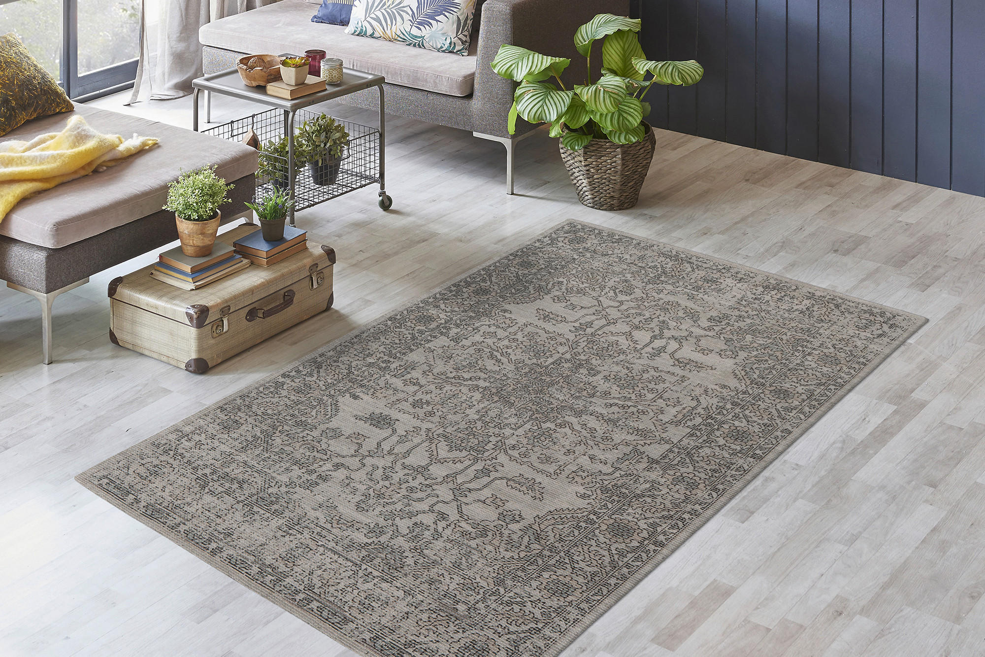 TEPPICH 120/170 cm Perry 325 Grün / Taupe Grün, Taupe  - Taupe/Grün, KONVENTIONELL, Textil (120/170cm)