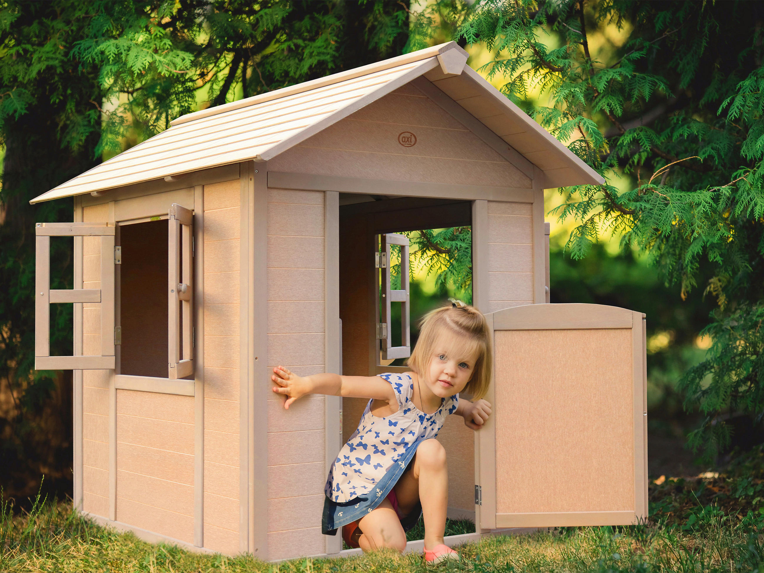 SPIELHAUS 111/133/135 cm  - Braun, Konventionell, Holz (111/133/135cm)