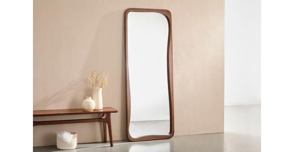 WANDSPIEGEL 70/180/5 cm    in rechteckig  - Walnussfarben, Design, Glas/Holz (70/180/5cm) - Xora