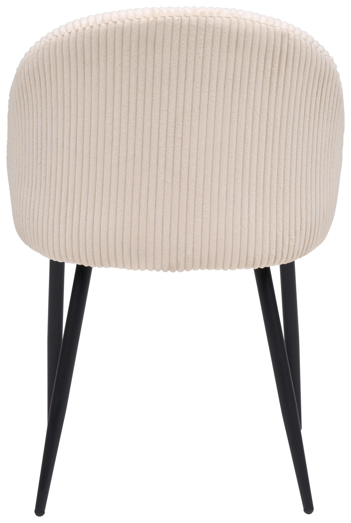 STUHL   Cord  - Beige/Schwarz, Basics, Textil/Metall (52/82/58cm) - Livetastic