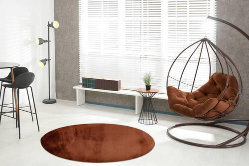 TEPIH  120 cm  terakota  Heaven  - terakota, Lifestyle, tekstil/plastika (120cm)