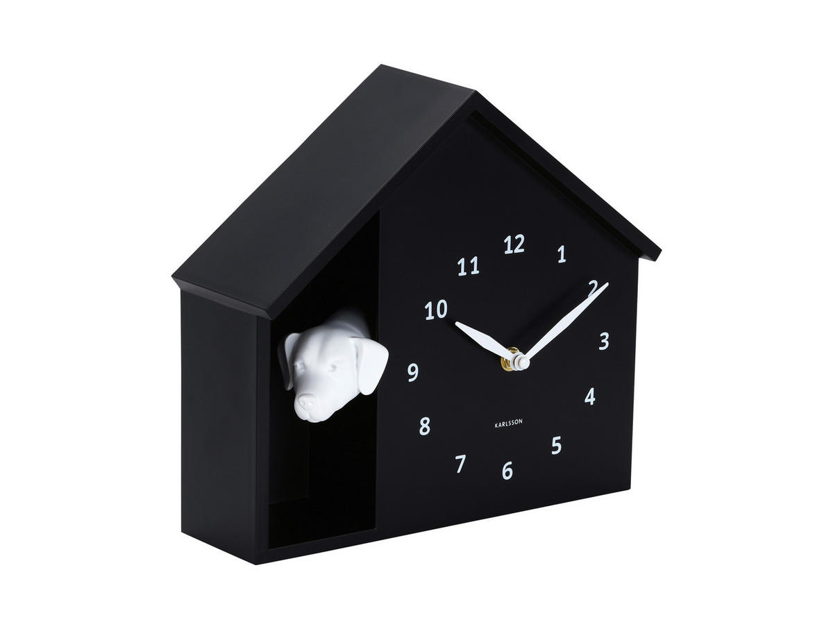 WANDUHR  Schwarz  - Schwarz, Basics, Kunststoff (24.9/27cm) - Karlsson