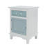 KOMMODE furniert Hellblau, Weiß - Weiß/Hellblau, LIFESTYLE, Holz/Metall (45/66/35cm) KOMMODE furniert Hellblau, Weiß - Weiß/Hellblau, LIFESTYLE, Holz/Metall (45/66/35cm)