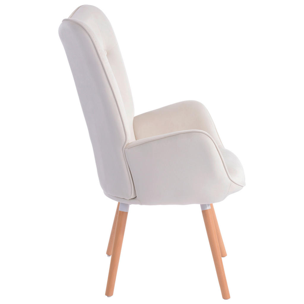Thumbnail - Ti'me Sessel, Natur, Creme, Textil, Buche, 66x109x71 cm, erweiterbar (Typenauswahl), Wohnzimmer, Sessel, Polstersessel
