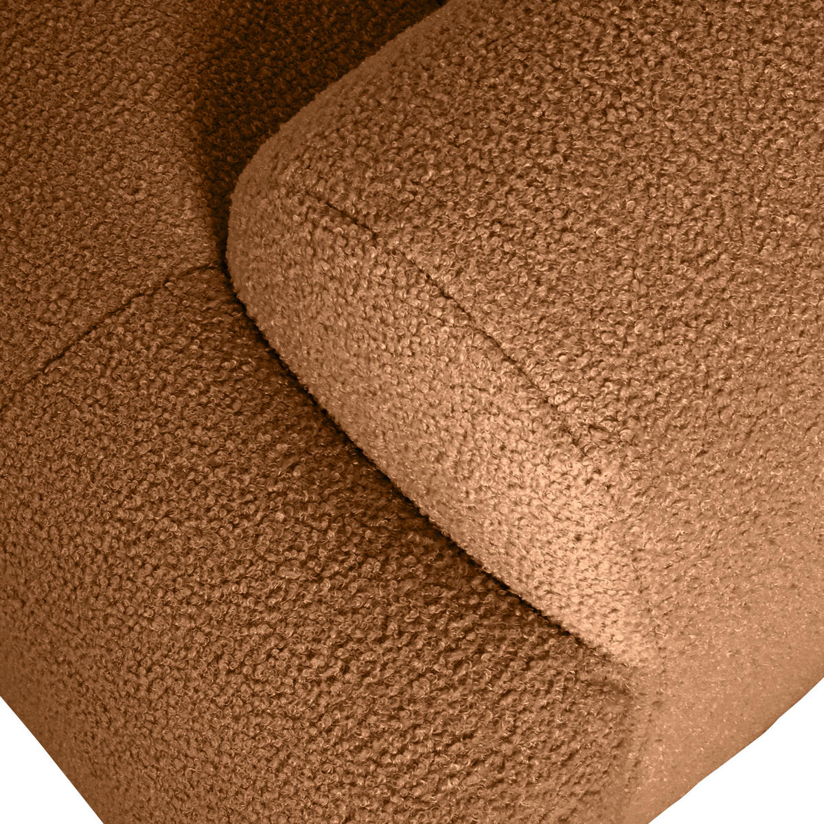 ECKSOFA in Flachgewebe Rostfarben  - Rostfarben/Schwarz, Konventionell, Kunststoff/Textil (195/286cm) - Carryhome