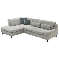 HÖRNSOFFA i chenille blå, grå  - blå/svart, Klassisk, metall/textil (200/281cm) - MID.YOU
