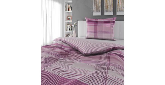WENDEBETTWÄSCHE Satin 140/200 cm  - Mauve, KONVENTIONELL, Textil (140/200cm) - Novel