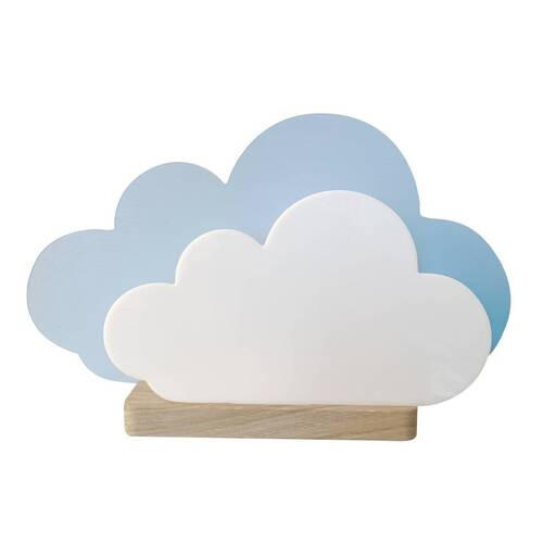 KINDERTISCHLEUCHTE  - Pastellblau, Basics, Holz/Kunststoff (20/35/7cm)