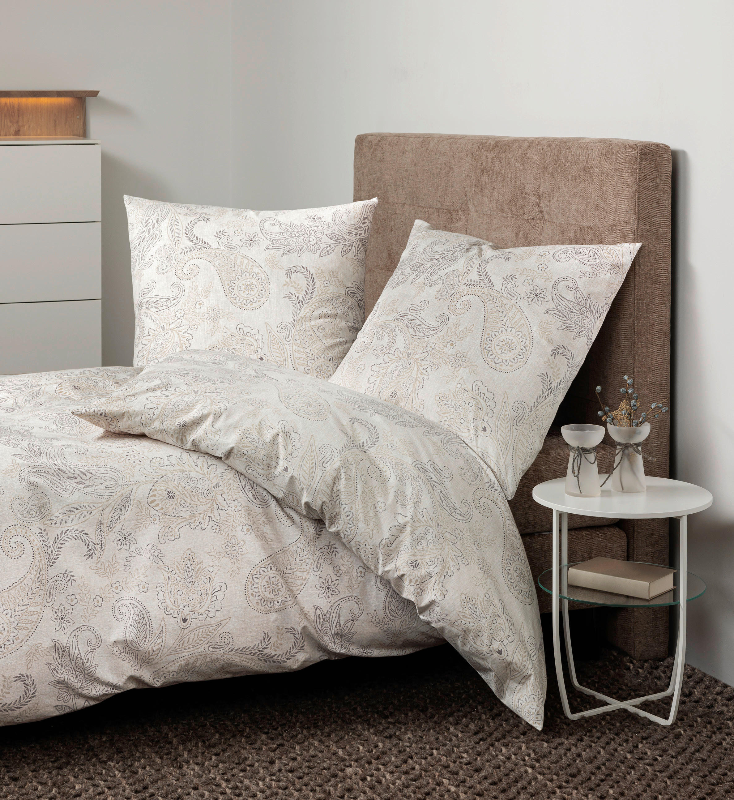 POSTELJNINA 135/200 cm naravne barve  - naravne barve, Konvencionalno, tekstil (135/200cm) - Janine