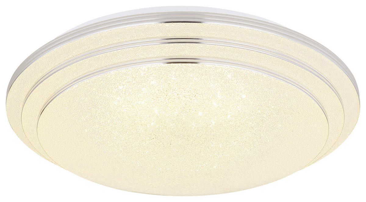 STROPNÍ LED SVÍTIDLO, 40/9,5 cm  - bílá/opál, Basics, kov/plast (40/9,5cm) - Globo