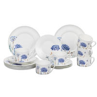 KAFFESERVIS Fiore 18 delar  - multicolor, Trend, keramik - Novel