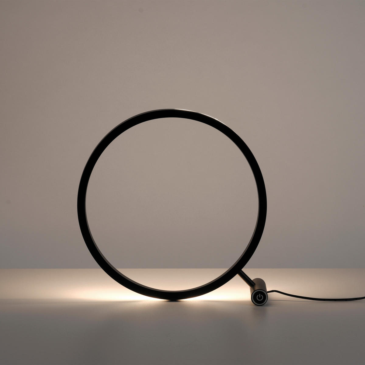 STOLNÍ LED LAMPA, dotykový stmívač, 28,5/10/28 cm - antracitová, Trend, kov/plast (28,5/10/28cm)
