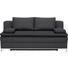 BOXSPRINGSOFA in Textil Anthrazit - Chromfarben/Anthrazit, Design, Textil/Metall (200/93/107cm) - Novel BOXSPRINGSOFA in Textil Anthrazit - Chromfarben/Anthrazit, Design, Textil/Metall (200/93/107cm) - Novel