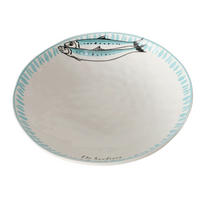 SCHALE   - Türkis/Weiß, Basics, Keramik (33/7,5cm) - Boltze Home