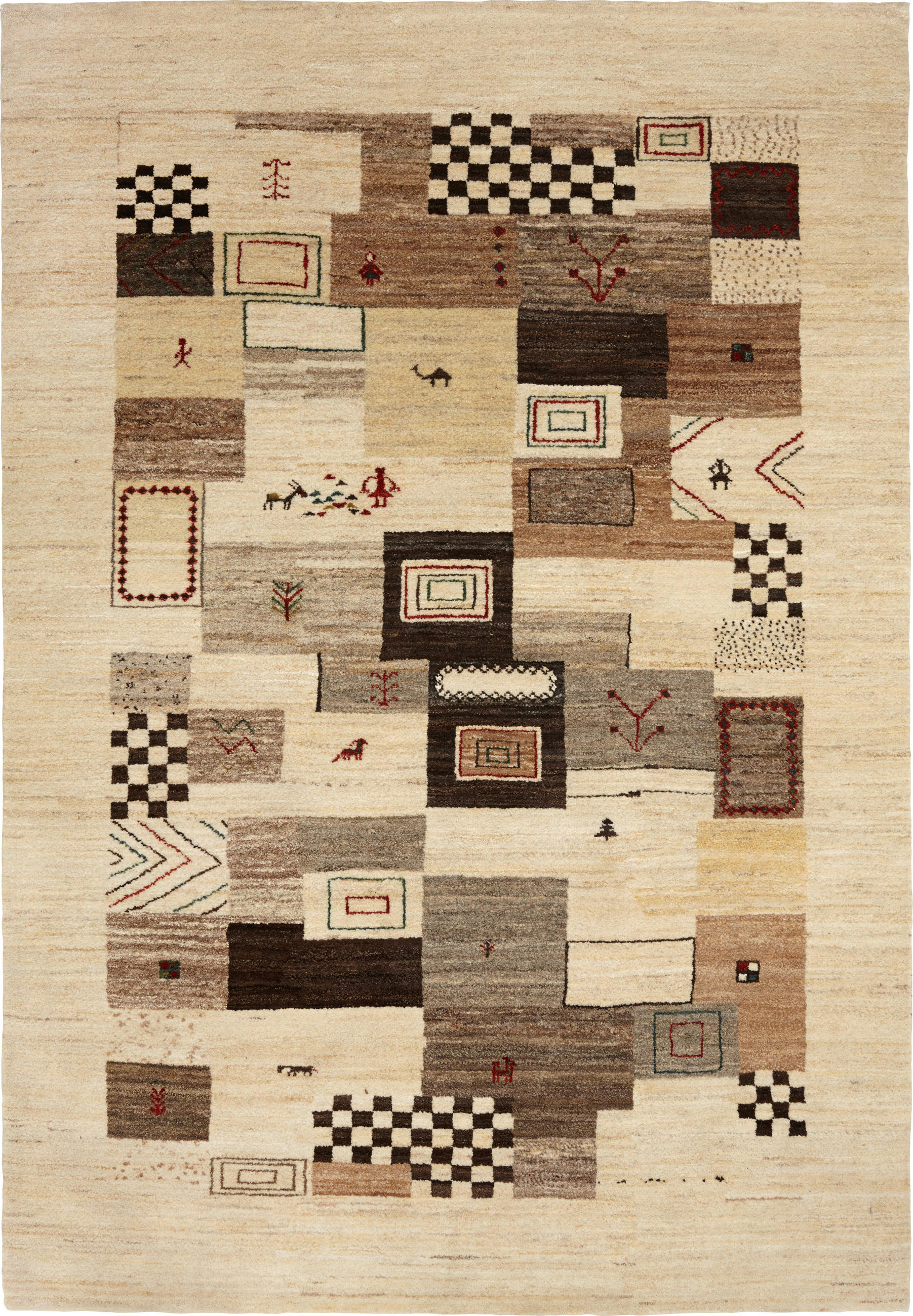 ORIENTTEPPICH 150/150 cm Charlys Tante Beige  - Beige, LIFESTYLE, Textil (150/150cm)