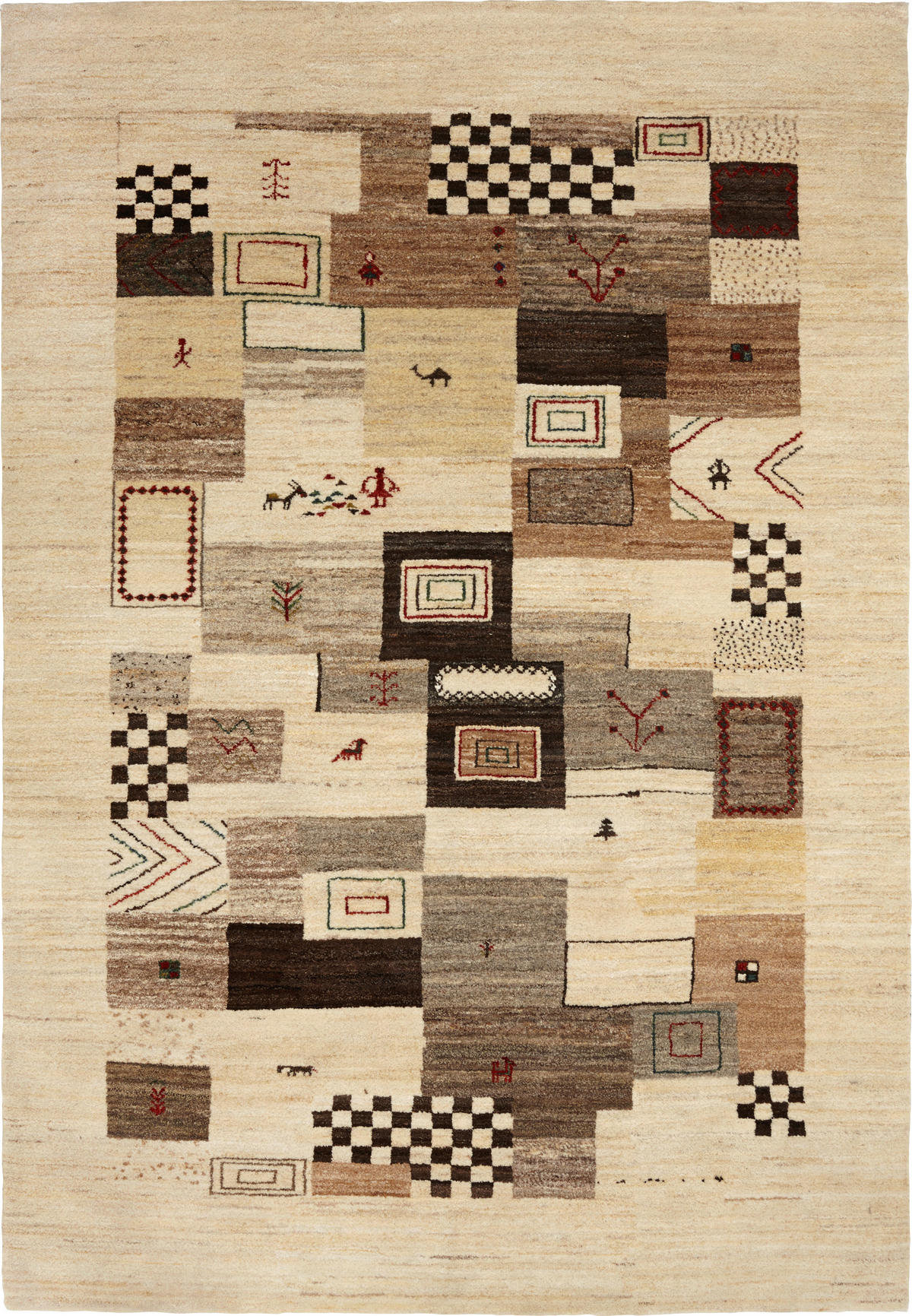 ORIENTTEPPICH 150/150 cm Charlys Tante Beige  - Beige, LIFESTYLE, Textil (150/150cm)