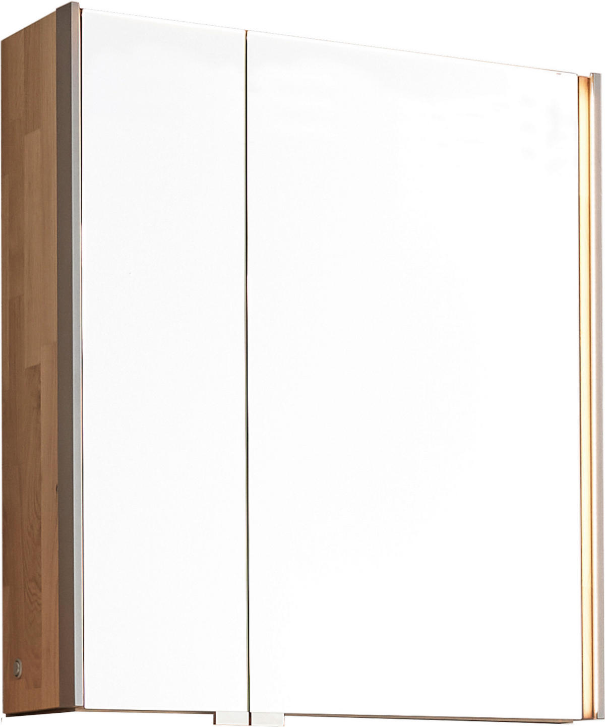 SPIEGELSCHRANK 67,9/90,1/19,7 cm  - Eichefarben/Titanfarben, MODERN, Glas/Holz (67,9/90,1/19,7cm) - Valdera