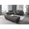 ECKSOFA in Mikrofaser Grau  207/301 cm  - Chromfarben/Grau, Design, Textil/Metall (207/301cm) - Xora