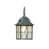 AUSSENHÄNGELEUCHTE Genoa 15/88 cm  - Silberfarben/Hellgrau, Design, Glas/Kunststoff (15/88cm)
