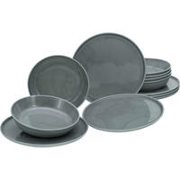 TAFELSERVICE Grau 12-teilig  - Grau, Basics, Keramik - Creatable