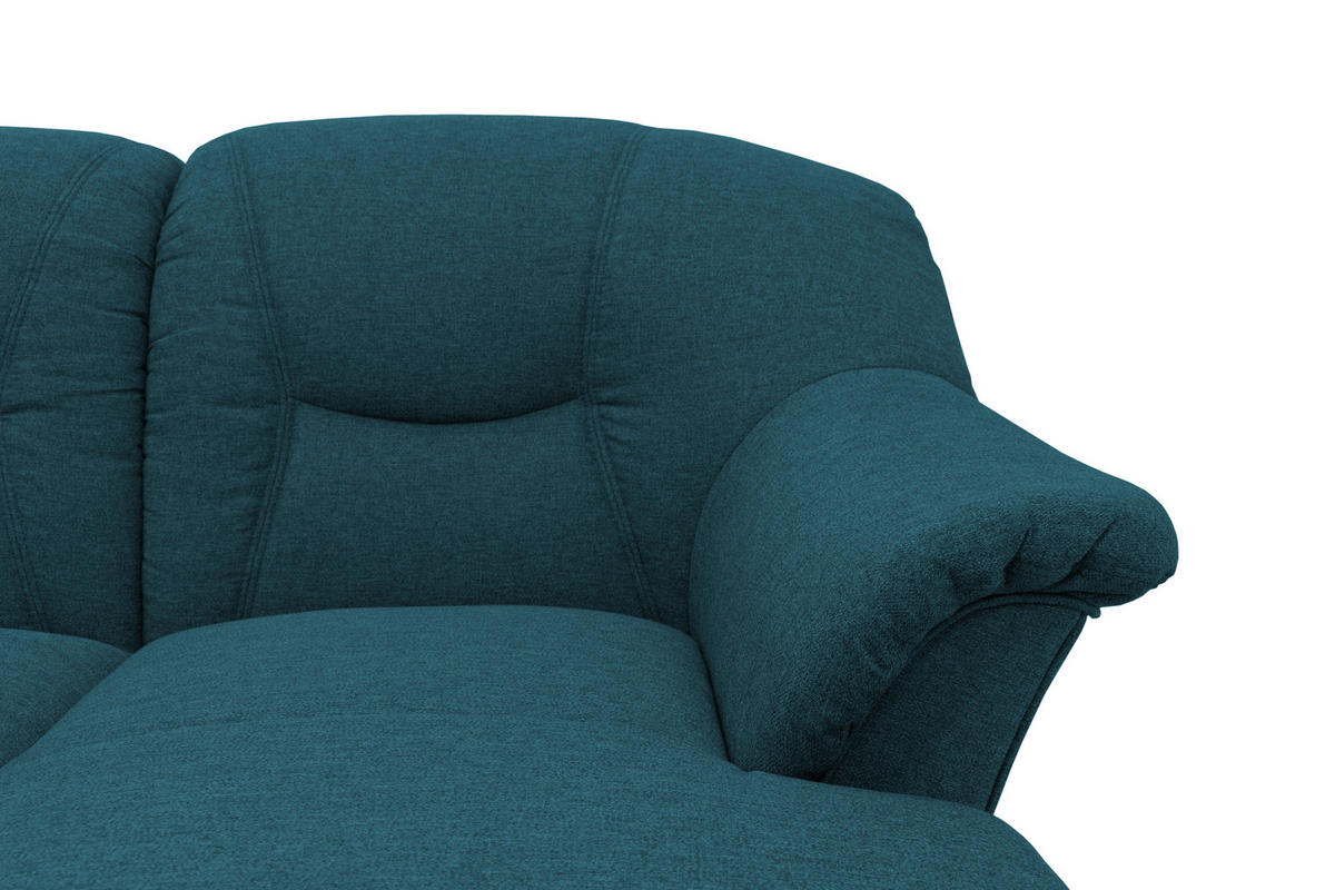 WOHNLANDSCHAFT in Mikrofaser Dunkelblau  - Schwarz/Dunkelblau, KONVENTIONELL, Kunststoff/Textil (180/295/146cm) - MID.YOU
