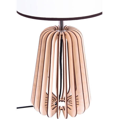 STOLNÁ LAMPA, E27, 25/51 cm - prírodná farba, Natur, kompozitné drevo (25/51cm)