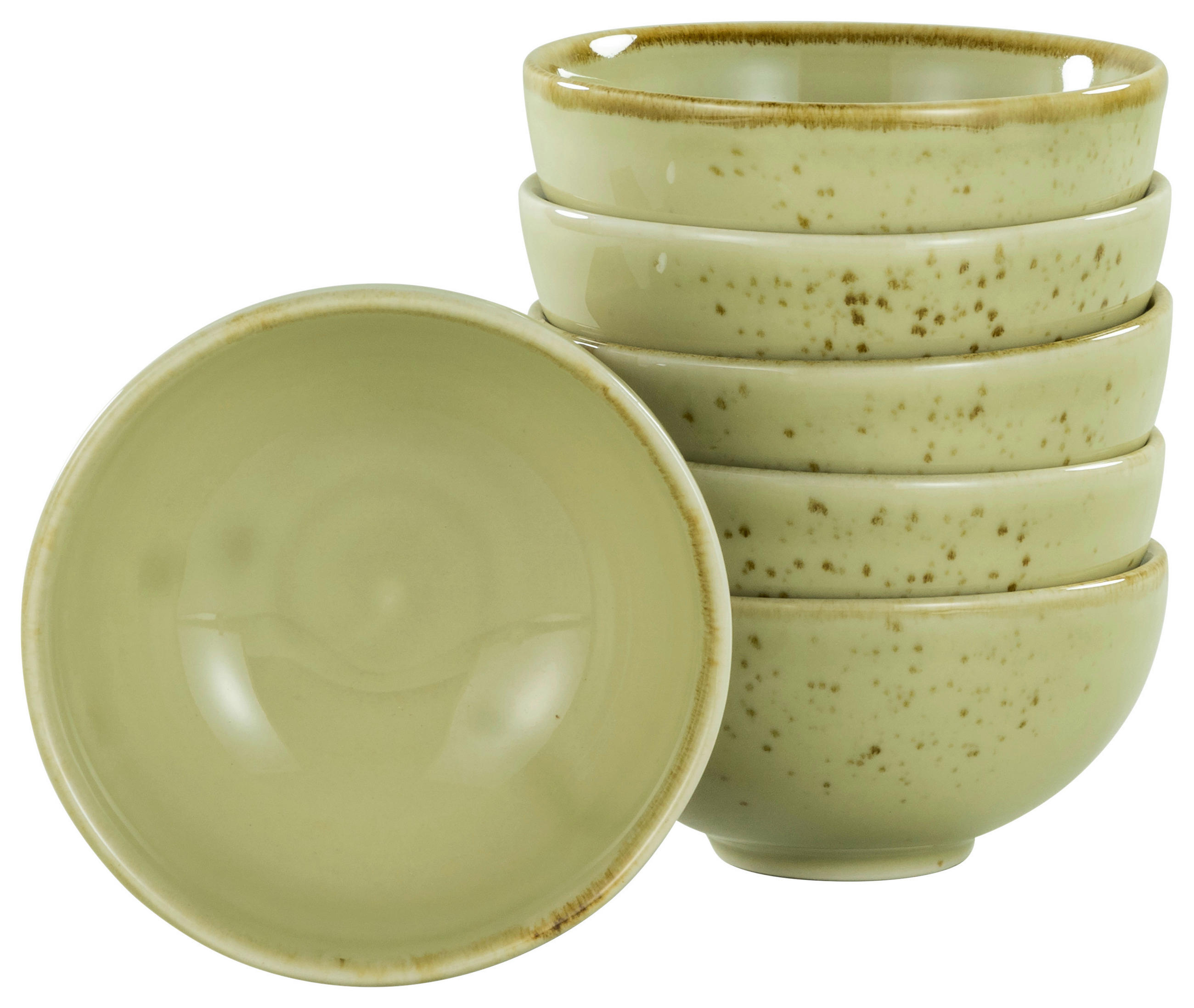 DIPSCHALENSET 11,5 cm  - Salbeigrün, Trend, Keramik (11,5cm) - Creatable