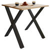 ESSTISCH in Holzwerkstoff 80/50/76 cm  - Schwarz/Sonoma Eiche, Basics, Holzwerkstoff/Metall (80/50/76cm) - MID.YOU