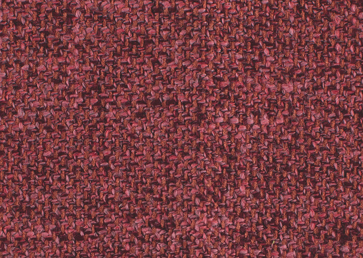 ECKSOFA in Flachgewebe Rot  - Rot/Schwarz, Design, Textil/Metall (310/250cm) - Moderano