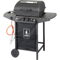 GASGRILL  Schwarz  - Schwarz, Basics, Metall (98/53/100cm) - Ambia Garden