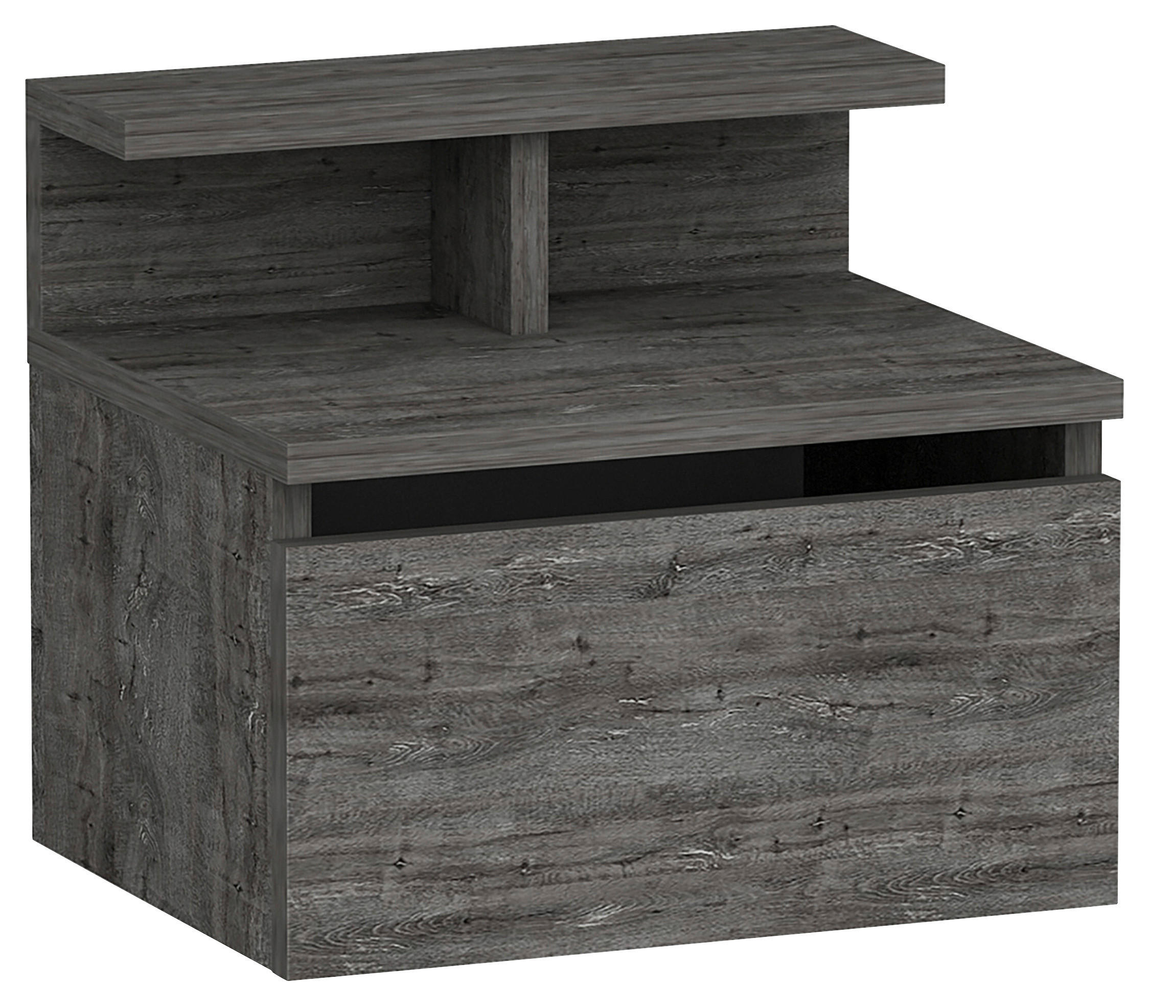 NACHTTISCH 39,8/35/31,6 cm  in Graphitfarben  - Graphitfarben, Design, Holzwerkstoff (39,8/35/31,6cm) - MID.YOU
