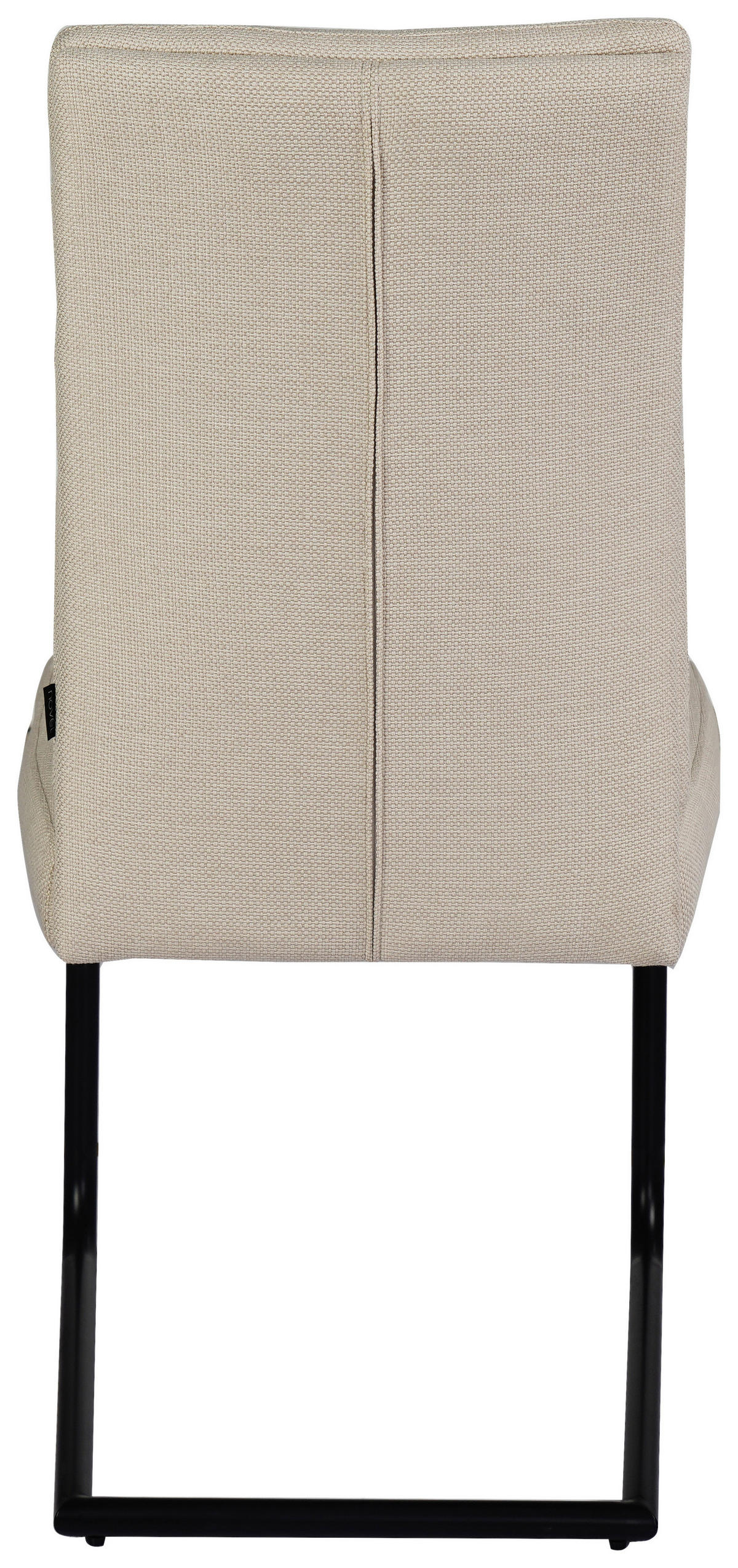 SCHWINGSTUHL   Mikrofaser  - Beige/Schwarz, Design, Textil/Metall (48/98/63cm) - Novel