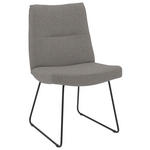 STUHL - Anthrazit/Schwarz, Design, Textil/Metall (50/90/68cm) - Valnatura