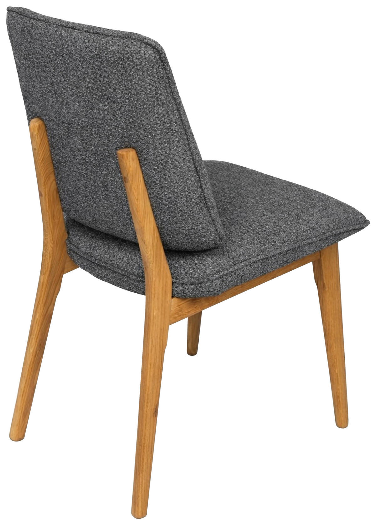 STUHL  Stoffauswahl Webstoff  - Eichefarben/Dunkelgrau, MODERN, Holz/Textil (48/89,5/60cm) - Carryhome