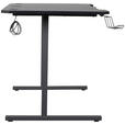 GAMINGTISCH Schwarz  - Schwarz, Design, Holzwerkstoff/Metall (140/60/75cm) - Carryhome