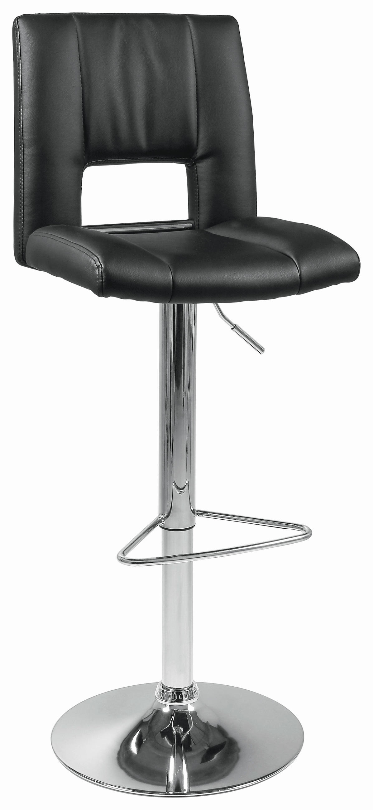 Carryhome Barhocker Schwarz 41.5x94-115x52 cm