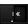 SPÜLE MOND100SAPUR  - Schwarz, Basics, Stein (74/30,4/51cm) - Schock