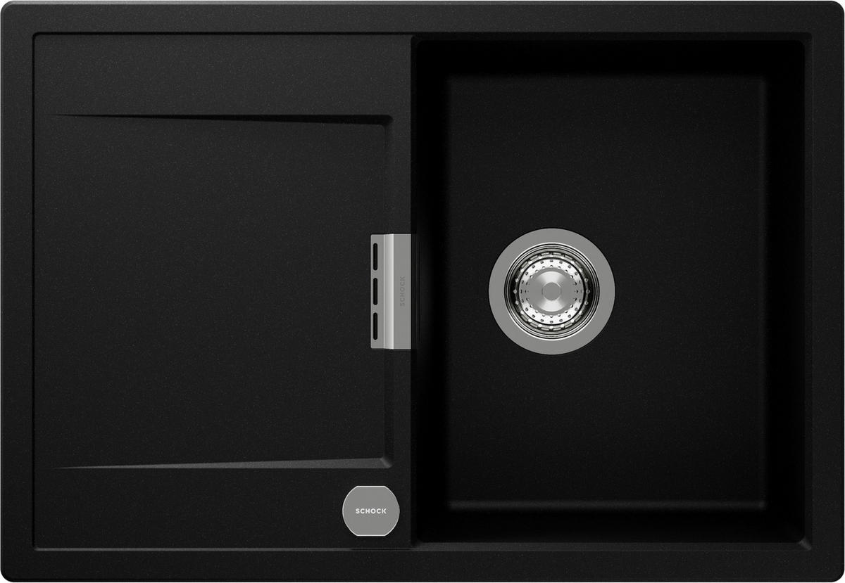 SPÜLE MOND100SAPUR  - Schwarz, Basics, Stein (74/30,4/51cm) - Schock