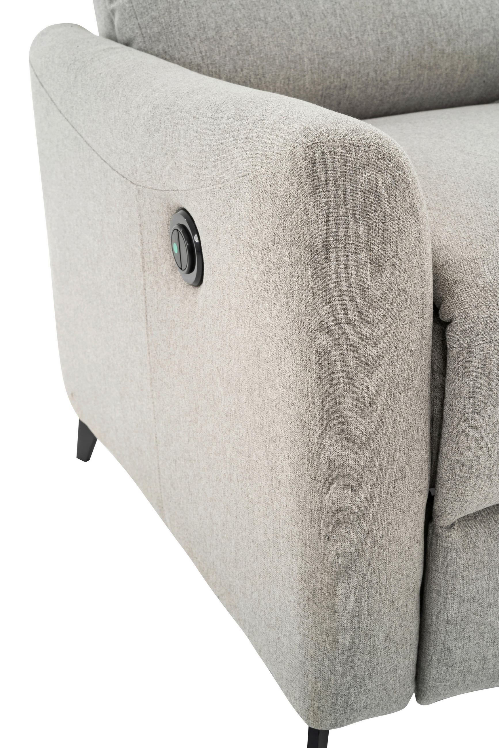 RELAXSESSEL in Metall, Textil Grau, Schwarz  - Schwarz/Grau, Design, Textil/Metall (72/100/89cm) - Livetastic