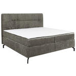 BOXSPRINGBETT 180/200 cm  in Grau  - Schwarz/Grau, Design, Textil/Metall (180/200cm) - Esposa