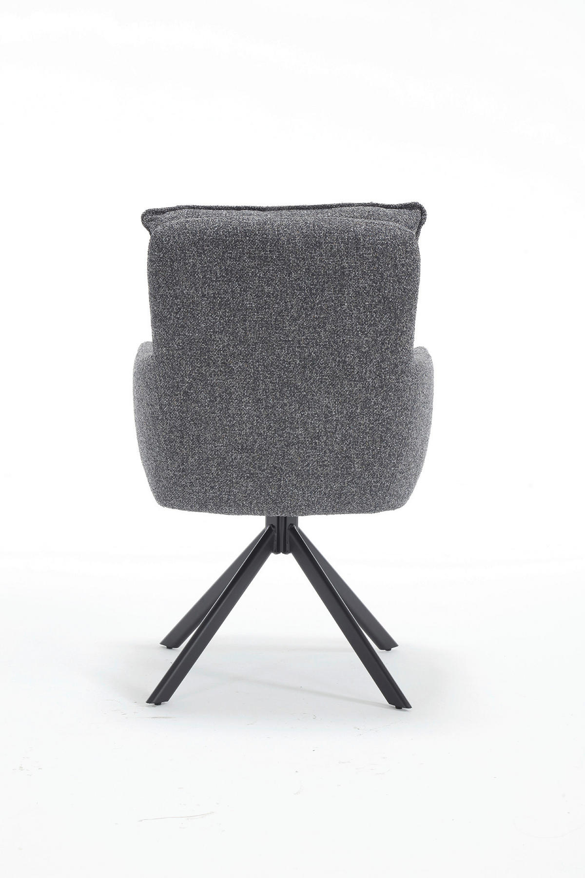 DREHSTUHL Struktur Anthrazit  - Anthrazit/Schwarz, MODERN, Textil/Metall (60/93/67cm) - Livetastic
